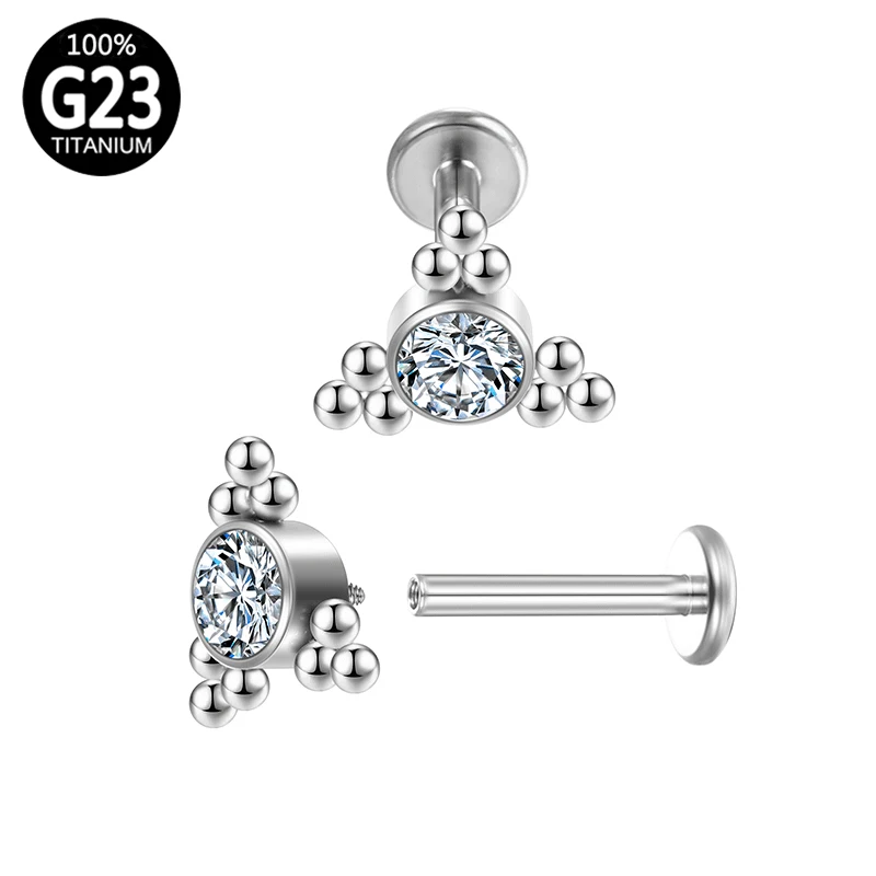 

Cartilage Piercing Lip Ear Stud Helix Jewelry Earrings Ear Titanium G23 Body Tragus Septum Piercing Tragus Bars Labret Jewelry