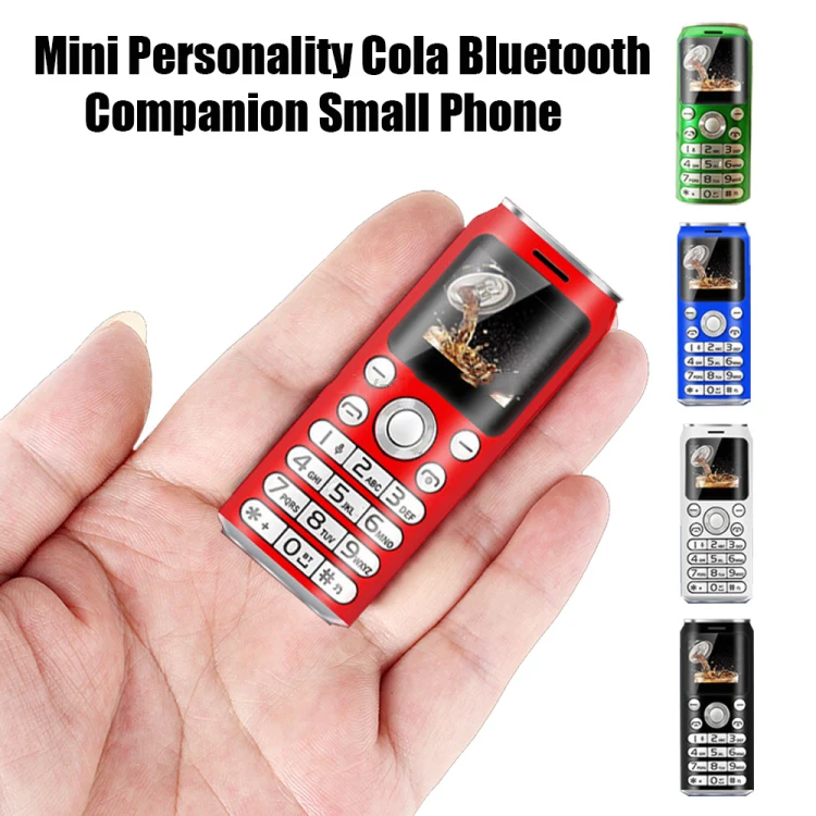 

Unlocked Super Mini Small Mobile Phone Dual Sim Bluetooth Dialer 1.0 Inch Hands Mini Telephone MP3 MP4 0.3MP Smallest CellPhone