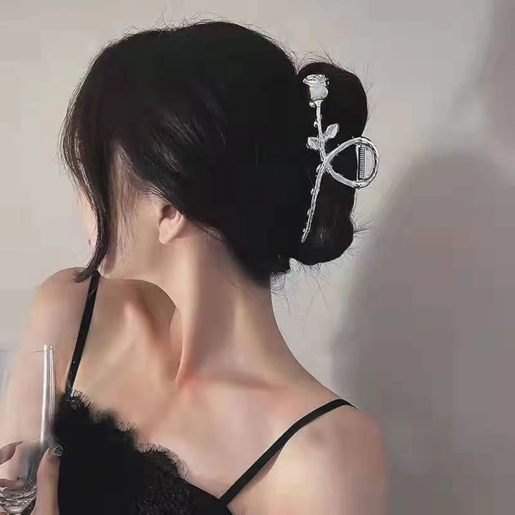 

Женская Металлическая Заколка-краб с розами и цветами