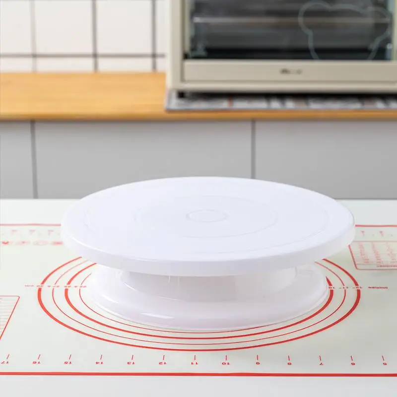 Cake Turntable Stand Decoration Accessories DIY Mold Rotating Stable Anti-skid Round Table Kitchen Baking Tools 2022 |