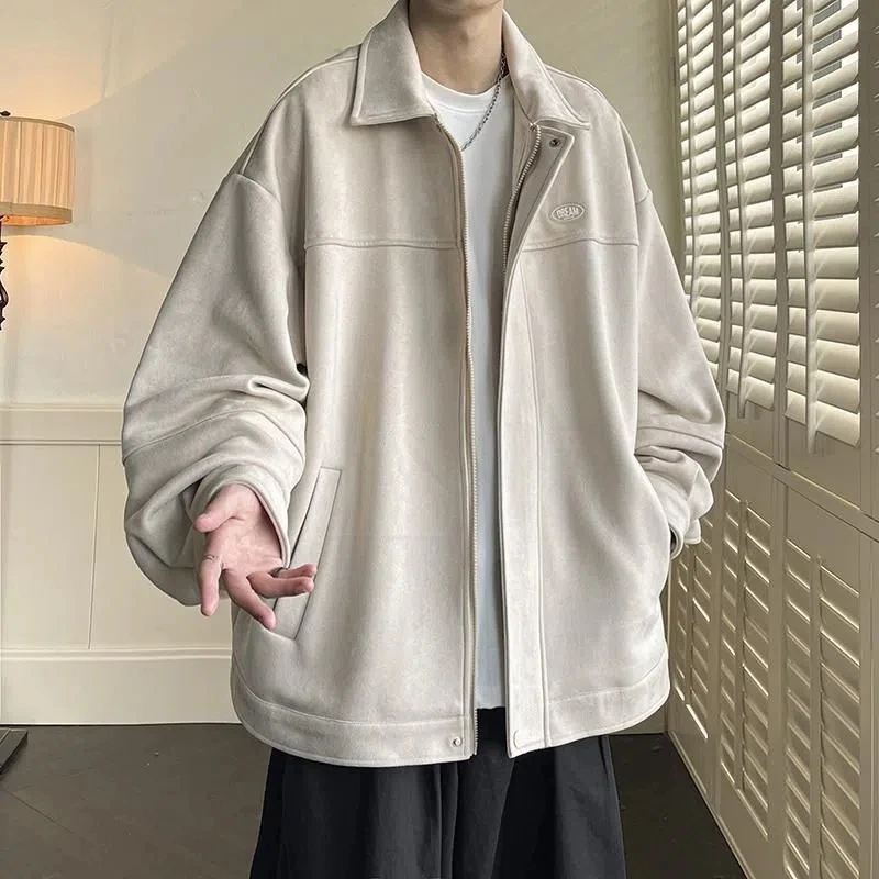Autumn Winter Fashion Man Solid Soft Warm Casual Shirt Men's Loose Tess Cool Boys All Match Coat Cardigan Jacket