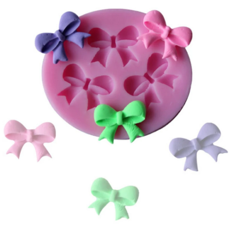 

3D Bow shape Silicone Cake Molds Fondant Tools Decorating Baking Tools Mould