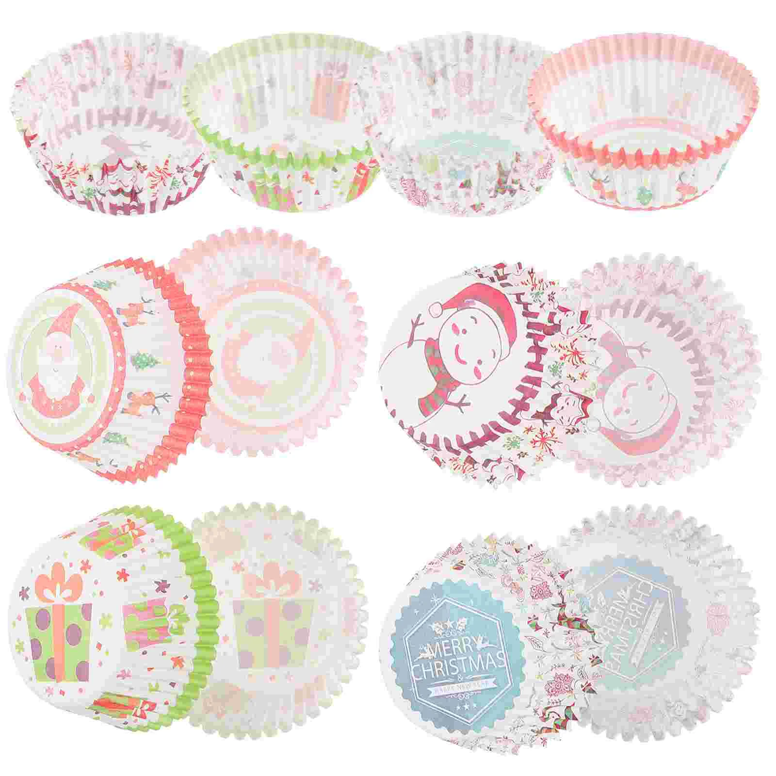 

Mini Paper Cupcake Wrapper Xmas Theme Colored Mini Cupcake Wrappers Baking Accessories Cups Small