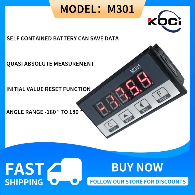 M301 ultra small size digital display meter is used for woodworking machinery, aluminum alloy equipment and medical equipment