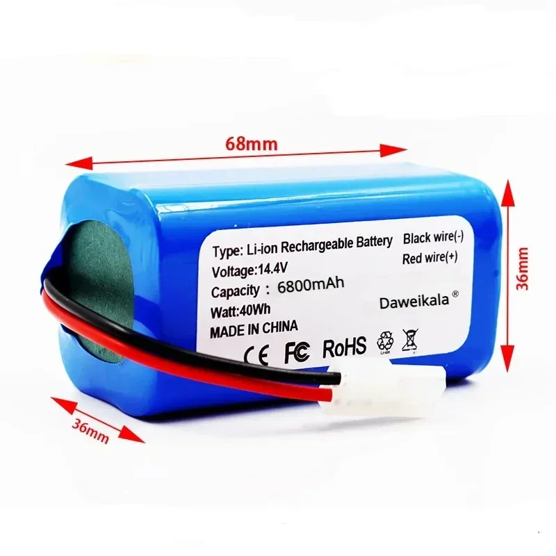 Сменная батарея H18650CH-4S1P для XIAOMI MIJIA Mi Robot Vacuum-Mop Essential G1 MJSTG1 SKV4136GL 2600 мАч