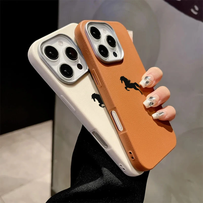 Фото Для iPhone 17 Pro Max Air Case Horse Чехол для телефона iPhone 16E 16 Plus 15 14 13 12 11 7 8 XS X XR Противоударный чехол-бампер Candy №3