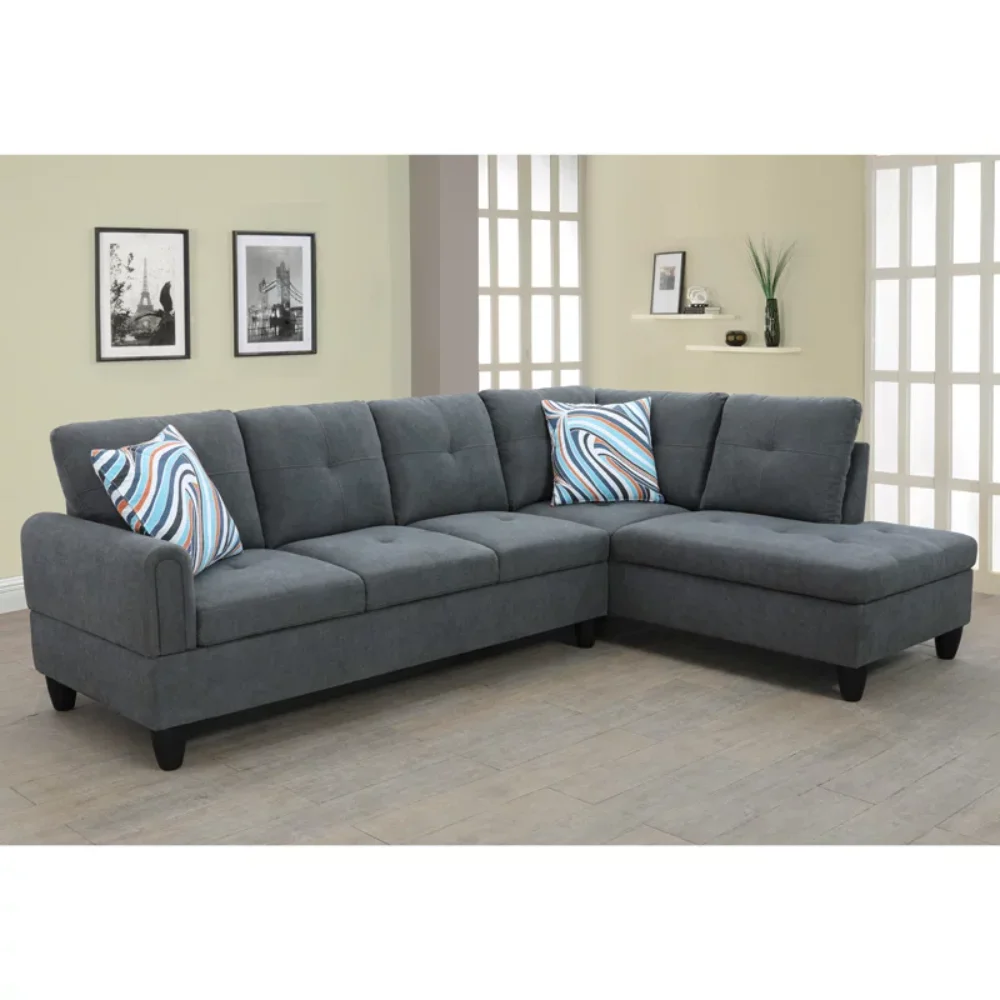 

Hommoo Convertible Sectional Sofa Couch, Modern L-Shaped Couch Sofa Sectional for Small Living Room, Apartment and Small Space