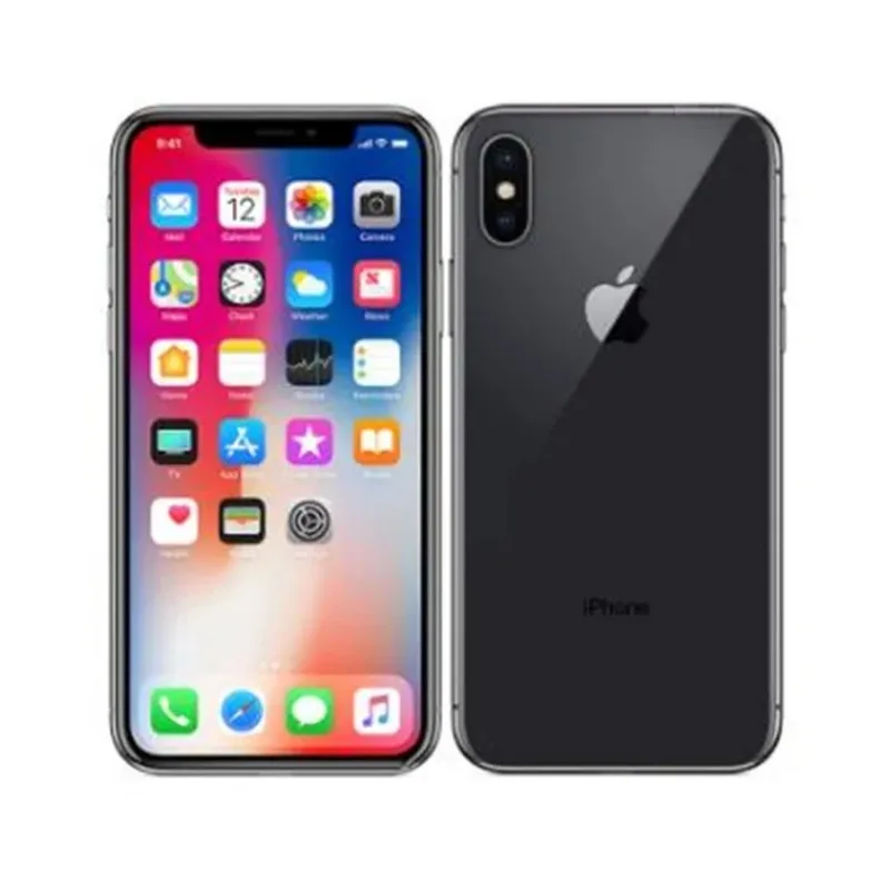 Фото Apple iPhone X, 5.8-дюймовый OLED-дисплей, шестиядерный процессор, двойная камера 12 МП, 256 ГБ ПЗУ, разблокированный мобильный телефон, Face ID, 4G LTE, NFC — восстановленный №4