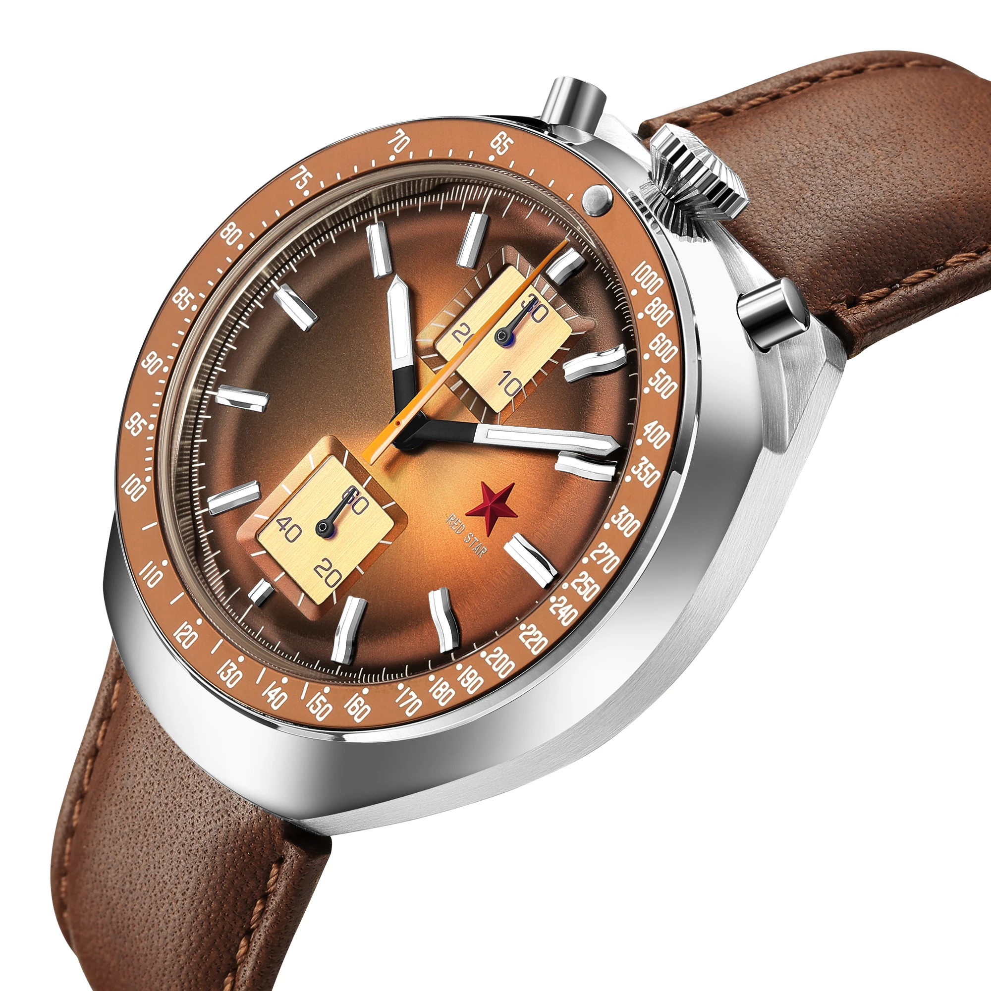 

RED STAR 1963 Chronograph Mechanical Watches For Men Luxury Seagull ST1901 Movement Sapphire Mens Watch Luminous Military Army