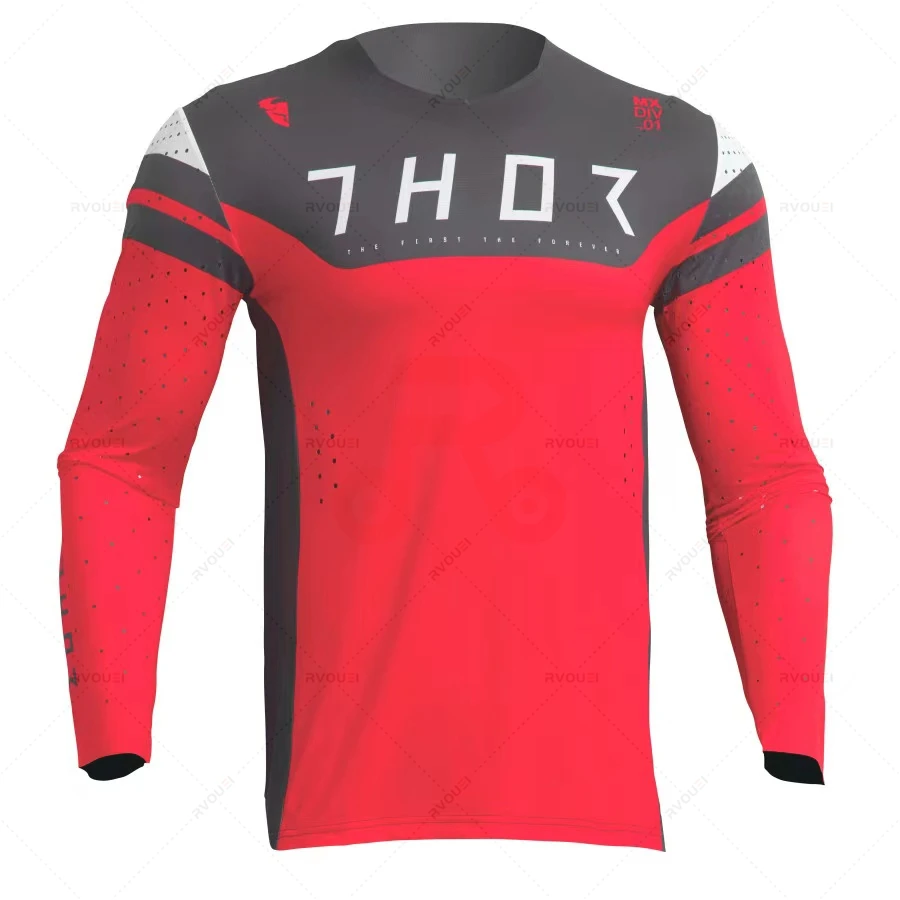 

New 2022 Men Downhill Cycling Racing Motocross Jersey Motorcycle T-shirts Long Sleeve Off-road Jersey Polyester Downhill Jersey