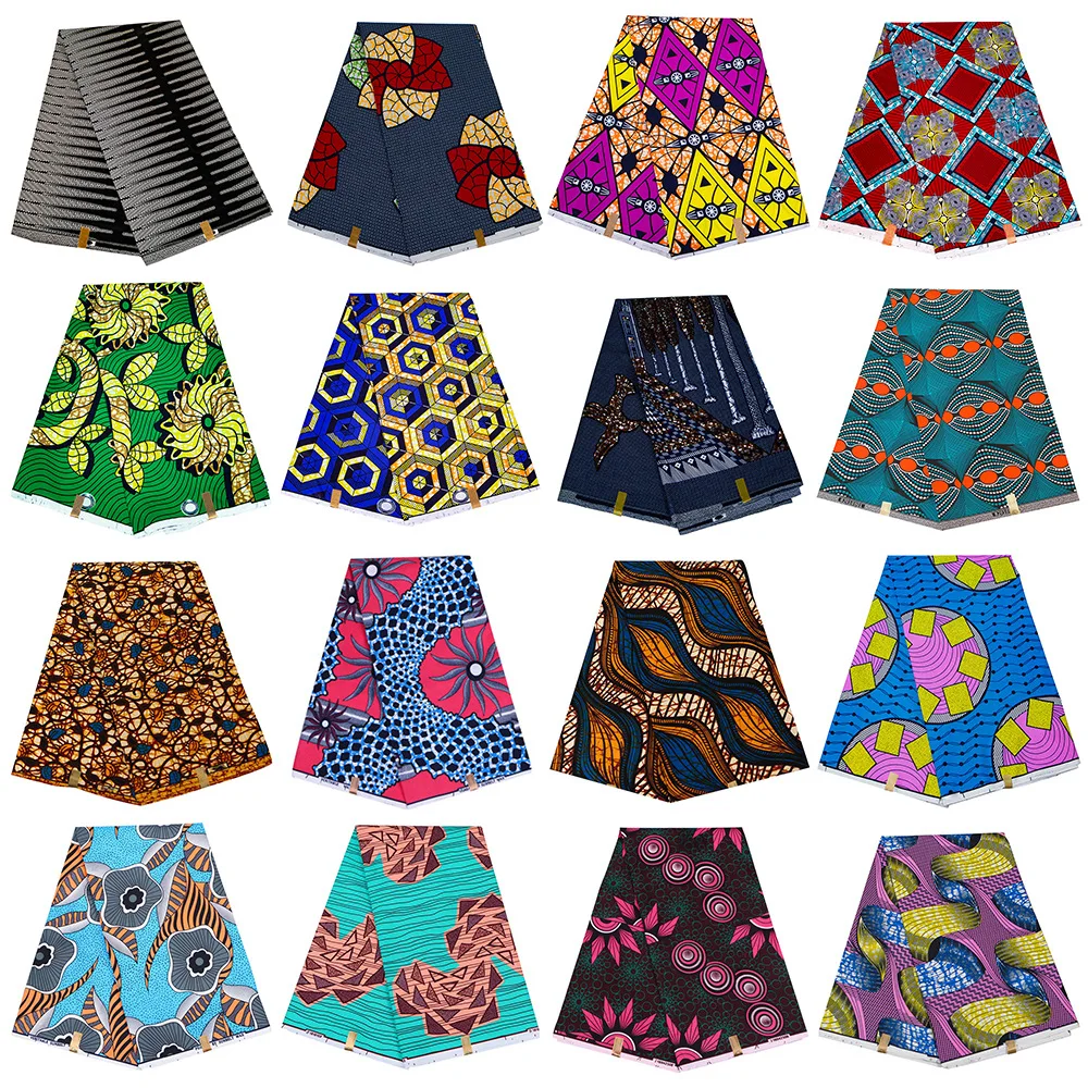 

african wax fabric double face polyester geometric print fabric african fabric