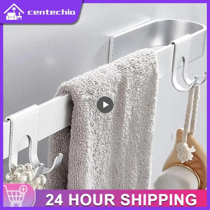 

Bathroom Stainless Steel Razor Holder Rack Storage Hook Wall Men Shaving Shaver Shelf Punch Free Accessories Organization