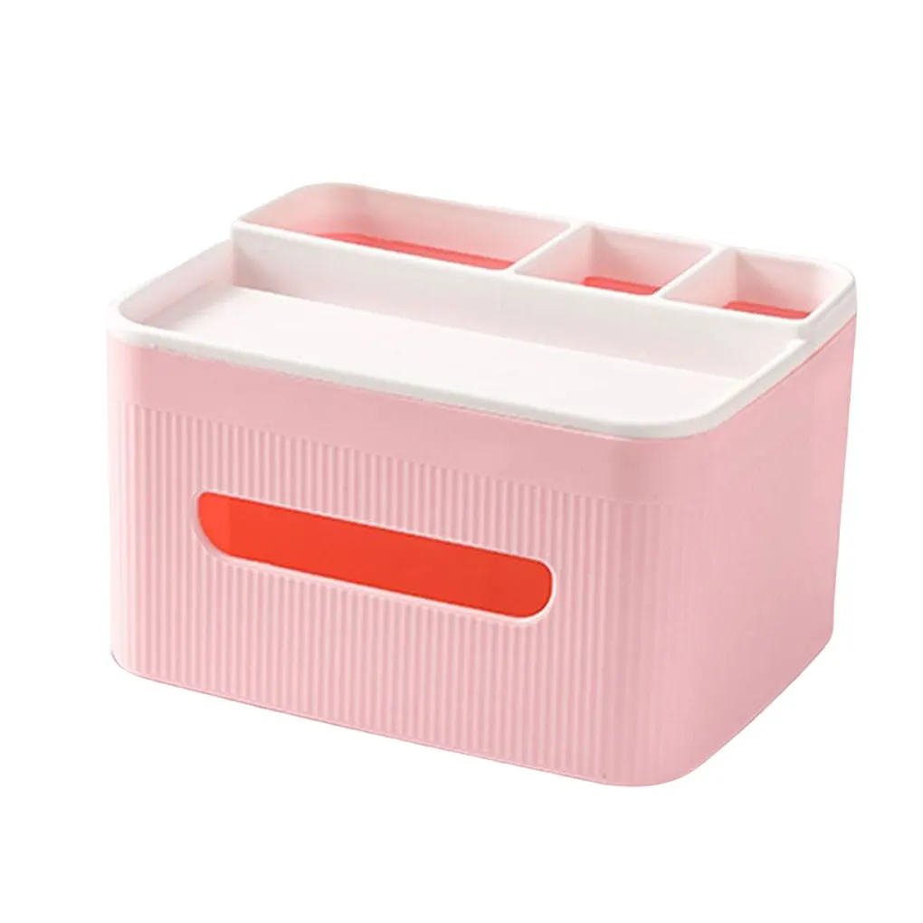 

Коробка для салфеток, пластиковый полосатый органайзер для хранения, складной держатель для бумаги, для дома, автомобиля, ресторана