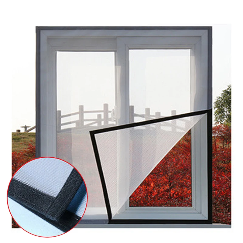 

Self-adhesive mosquito net household window mosquito nets Anti-mosquito PP spun yarn mosquito net Screen window Window net