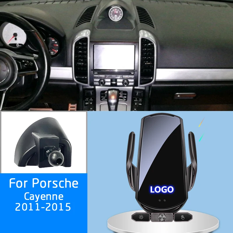 

15W Wireless Charging Car-specific car Phone Holder For Porsche Cayenne 2011-2015 Intelligent Induction Built-in battery
