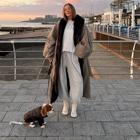 Женское пальто оверсайз