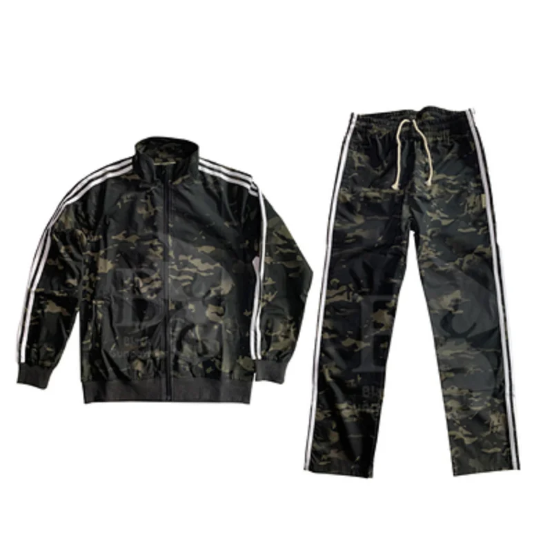 

Mcbk Camouflage Men's And Women'sSpring And Summer Three Bar Elastic Cotton Sportswear And Combat Physical Fitness Suit