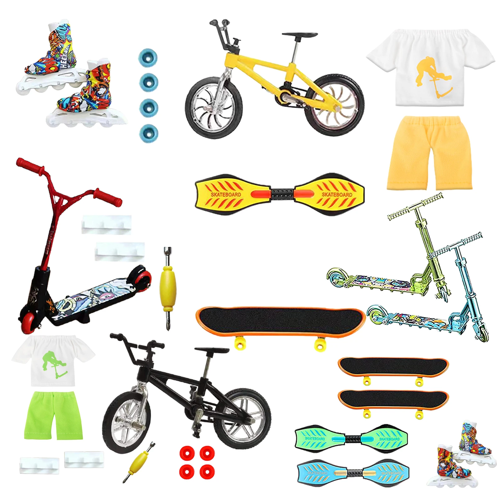 Mini Finger Scooter Fingertip Movement Novelty Toy Colorful 