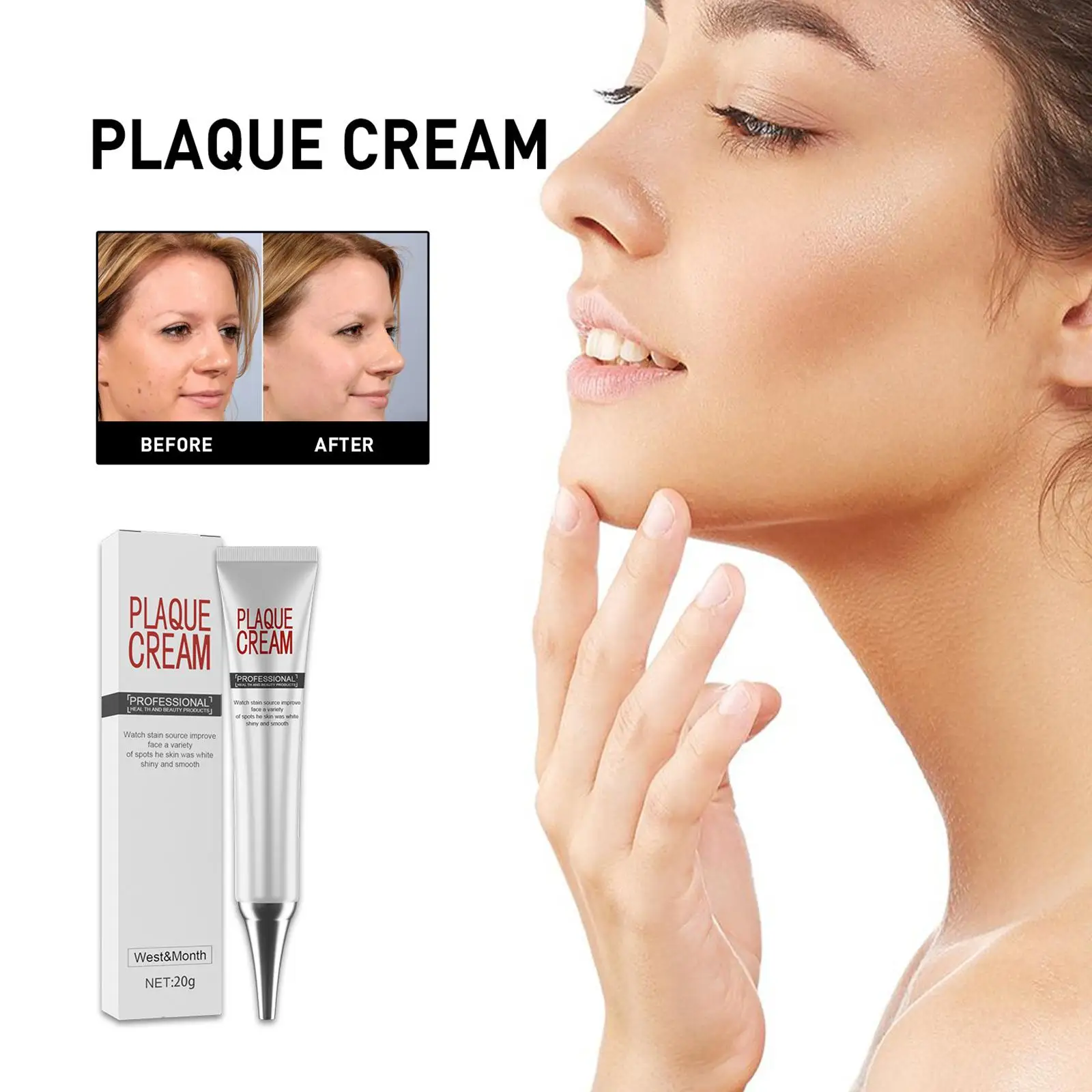 

Plaque Cream Remove Dark Spots Whitening Brighten Face Cream Plumping Freckle Cream Moisturizing Korean Facial Skin Care 20g