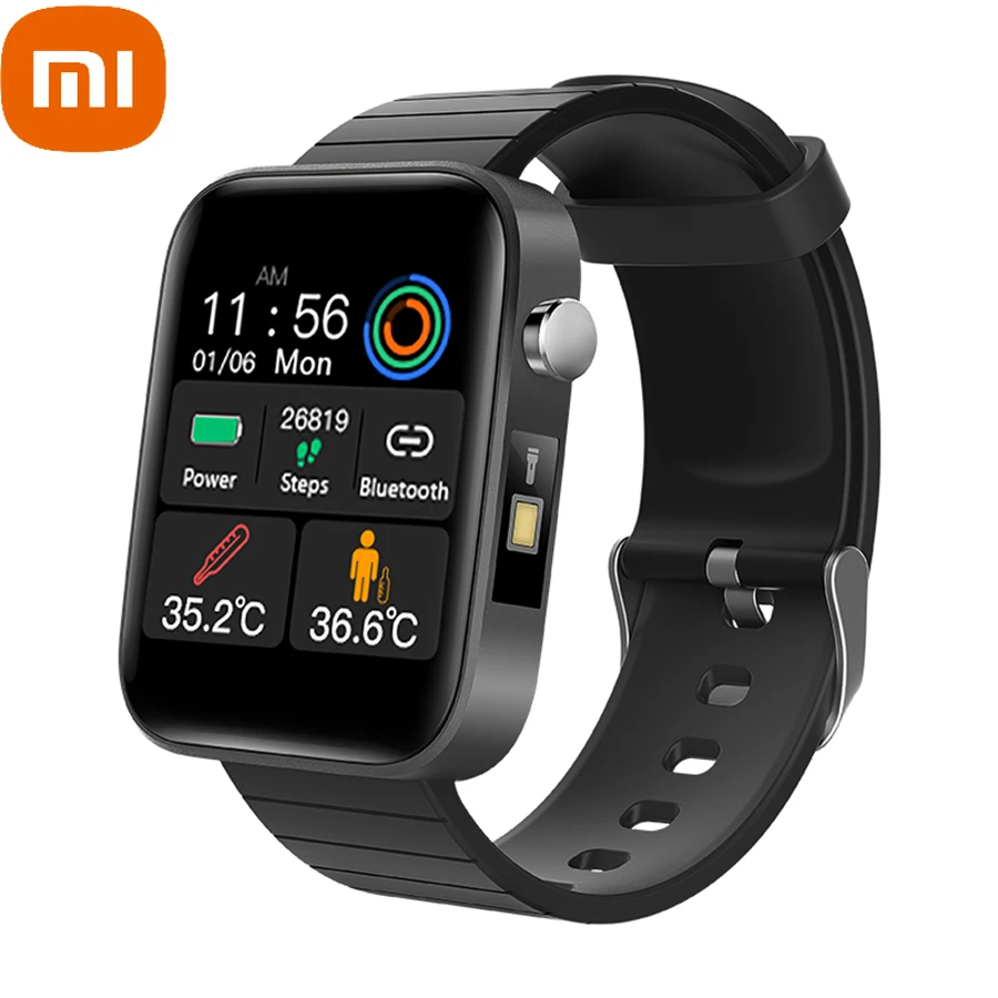 

Смарт-часы Xiaomi для мужчин и женщин, спортивные умные часы с функцией измерения температуры тела, С Пульсометром