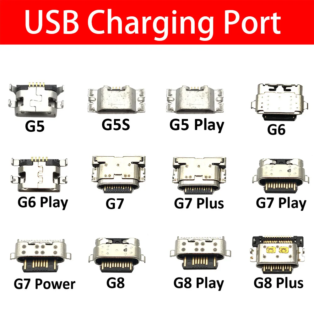 

20 шт., разъем Micro USB для Motorola Moto G5 G5S G5S G6 G7 Plus G8 G9 Power E7