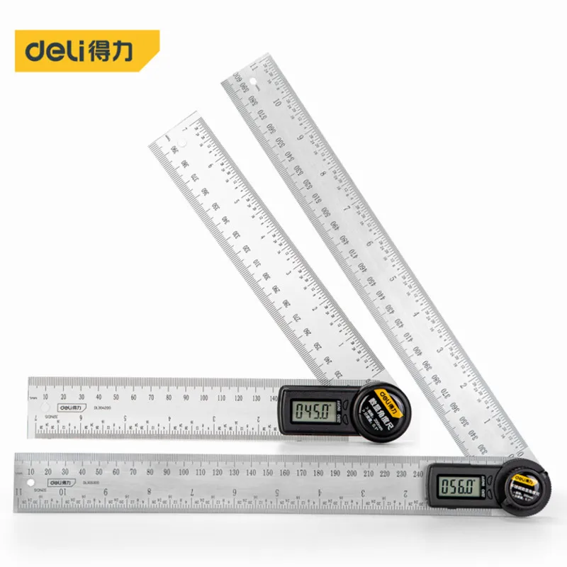 200/300mm Digital Protractor Inclinometer Electron Goniometer Angle Ruler Stainless Steel/Plastic Digital Level Measuring Tools