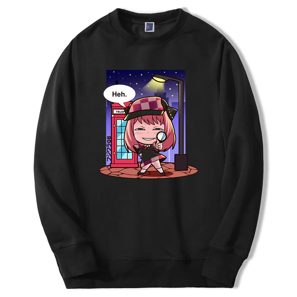 

Мужская толстовка с круглым вырезом Spy X Family, толстовка с капюшоном в японском стиле аниме, милая толстовка с изображением персонажа из мультфильма Толстовка в стиле Харадзюку