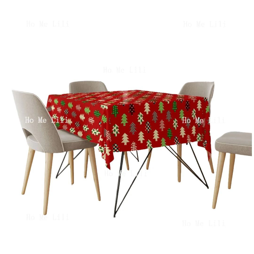 Рождественская скатерть Рождественский кухонный декор елка Скатерть подарок