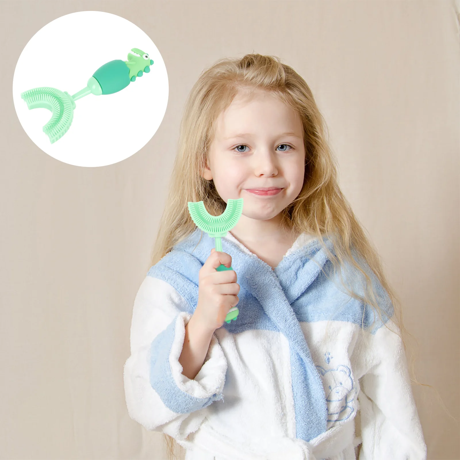 Детская U-образная зубная щетка зубные щетки для малышей силикагель руководство