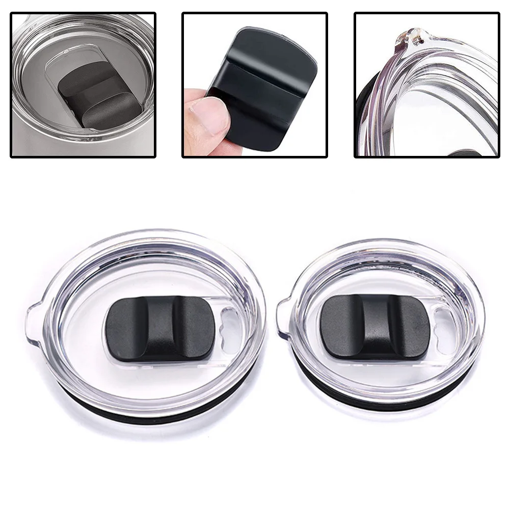 

20oz 30oz Airtight Cup Lid Magnet Lid Car Cup Cover Lid Leak-Proof Push Sheet Lid Coffee Sealing Magnetic Lid Round Cup Lids