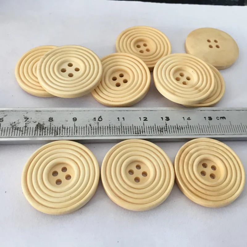 50 PCS DIY Wooden Buttons Sewing Accessories Child Clothing Needlework Shirts Decorative Buttons Handmade Crafts Kids Apparel images - 6