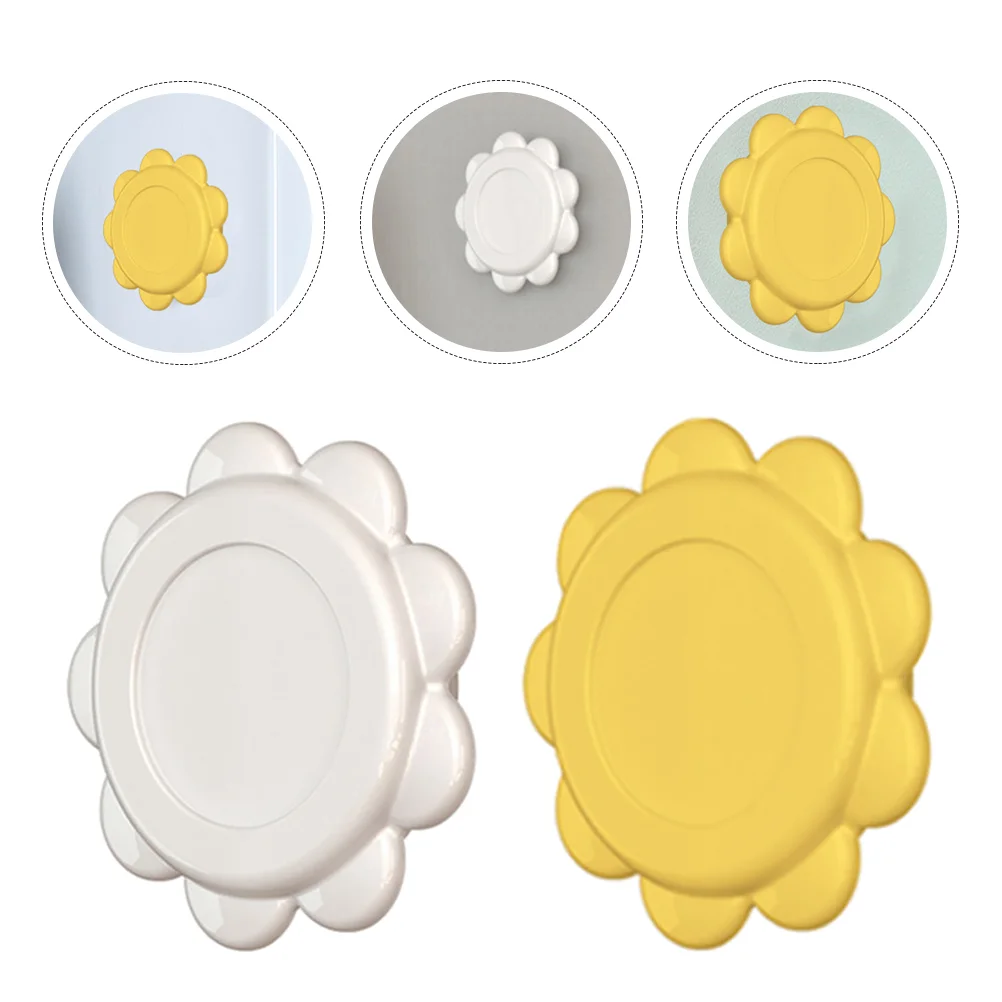 

4Pcs Hook Sunflower Shaped Hooks Magnetic Hangers Magnetic Absorbing Hook Adhesive Magnetic Hooks for Bathroom Indoor