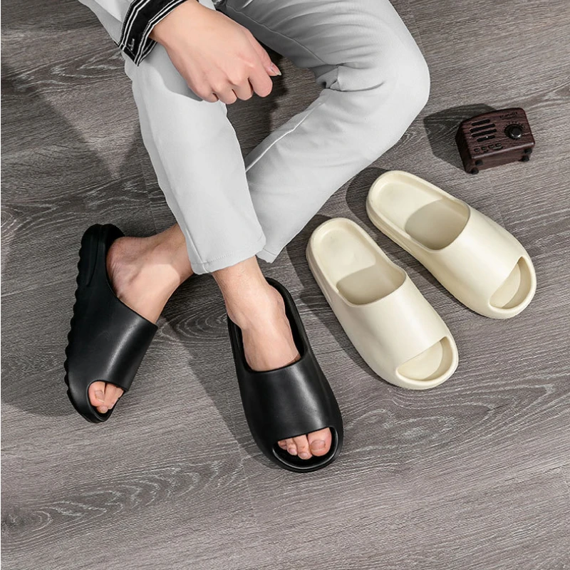 2022 new summer house cartoon men slippers women flip flops thick slides fashion printed couples platform shoes outdoor sandals free global shipping