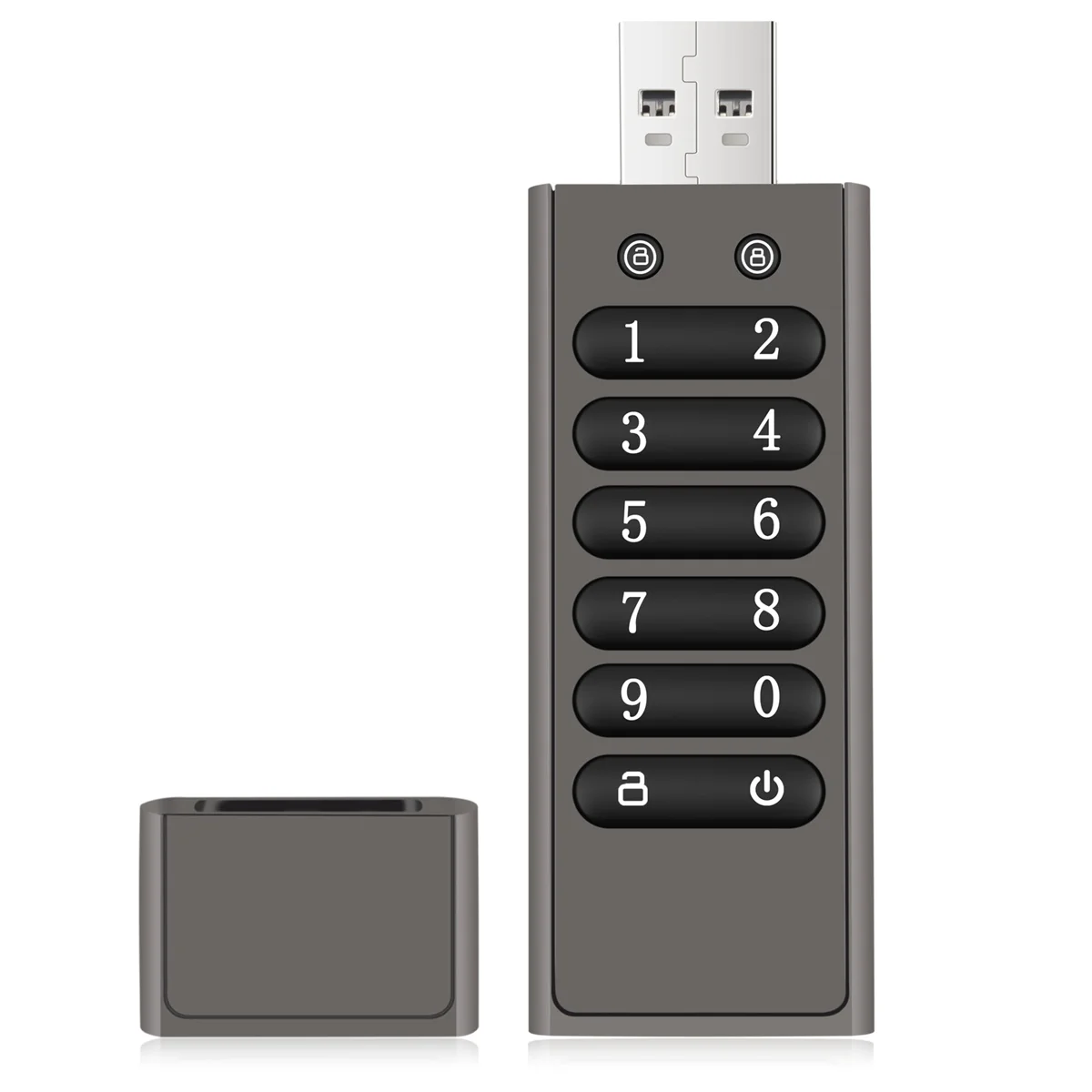 Безопасный USB-накопитель с шифрованием Volkcam 32 ГБ аппаратная память паролем и
