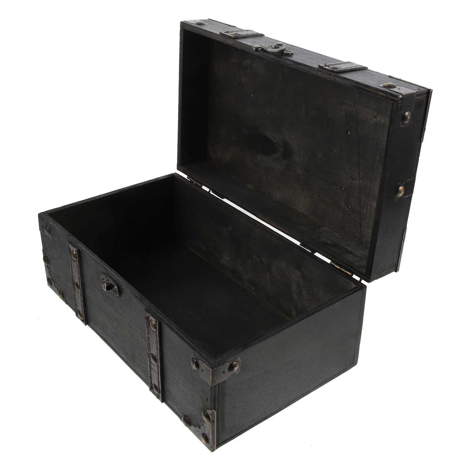 

Jewelry Storage Bin Lid Container Wood Candy Case Desktop Wooden Photo Prop Child