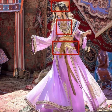Традиционный китайский костюм Cos Dunhuang Летающая лоулан принцесса ветер западный регион для девочек путешествия для съемки фотопредставлений костюмы