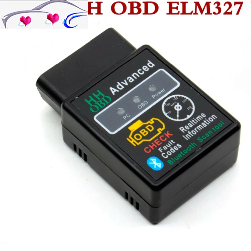 HHOBD ELM 327 HH OBD Расширенный Bluetooth ELM327 V2.1 дешевле чем V1.5 Поддержка OBD2 автоматический