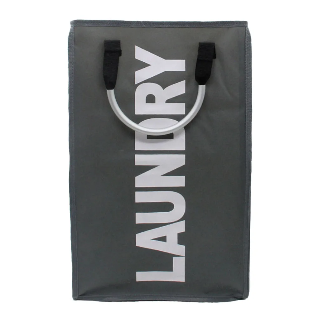 

Collapsible Laundry Basket Large Dirty Laundry Basket Hamper Sorter Oxford Cloth Dirty Clothes Bag with Aluminum Handle