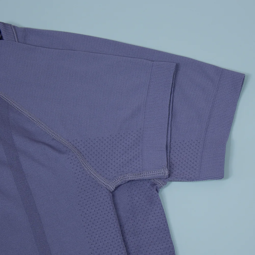 LuluWomens Yoga T-shirt Sports Short Sleeve Quick Dry Crew Neck Swiftly Gym T-shirt Spandex Tight Jogging Fitness Clothes