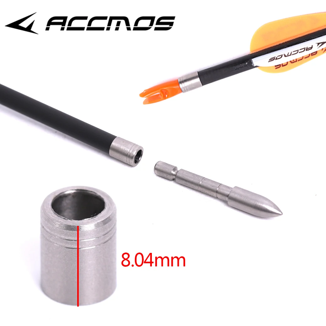 

24pcs Archery Stainless Steel Explosion-proof Arrow Shaft Protecter Ring For The ID 6.2mm or ID4.2mm Bow Accessories