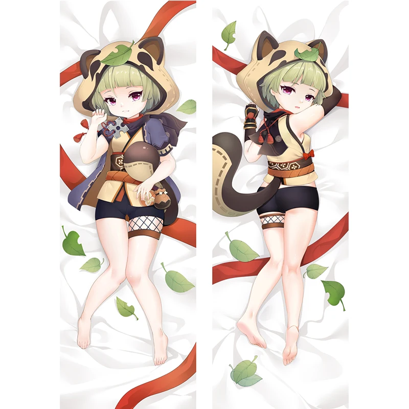 

Anime Game Genshin Impact Sayu 34x100 40x120 50x150cm Personality Digital Print Peach Skin 2Way Long Pillowcase