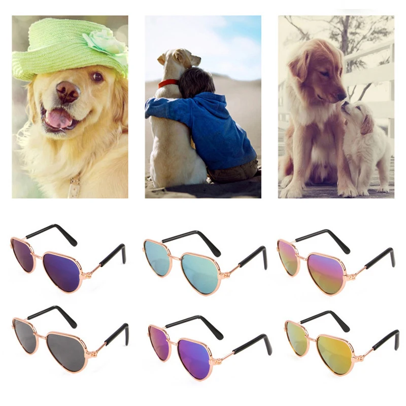

Pet Products Lovely Vintage Round Cat Sunglasses Reflection Eye Wear Glasses For Small Dog Cat Pet Photos Props Accessories