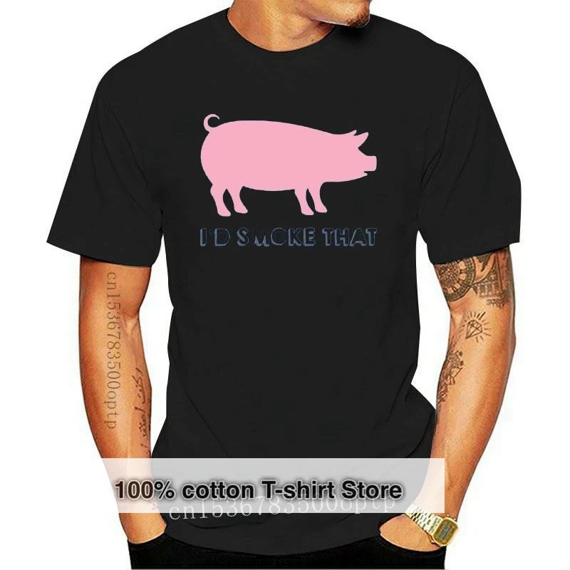 

New Id Smoke That - Pig Barbecue Basic Cotton T-Shirt(1)