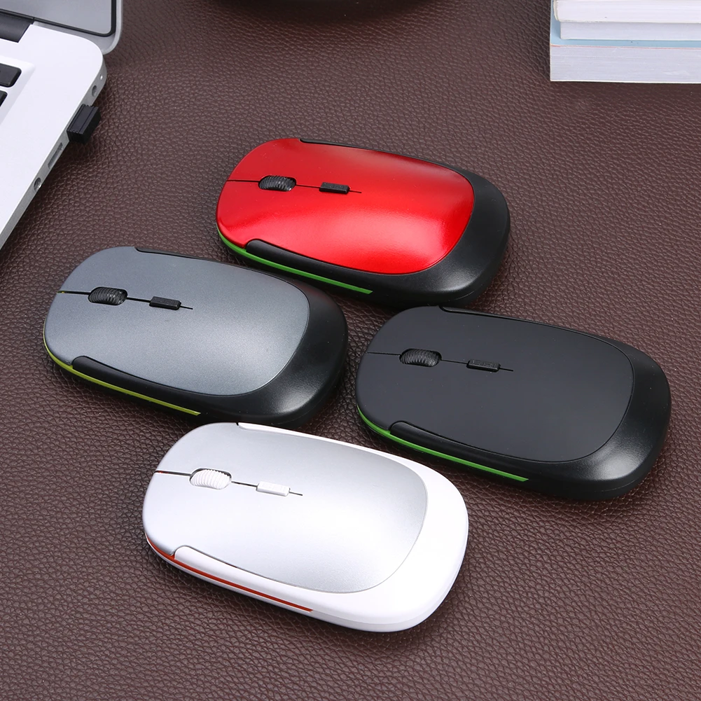 

Comfortable Wireless Mouse High-quality 2.4Ghz 1600DPI USB Optical Four Way Scroll Mice Computer Peripherals for PC Computer
