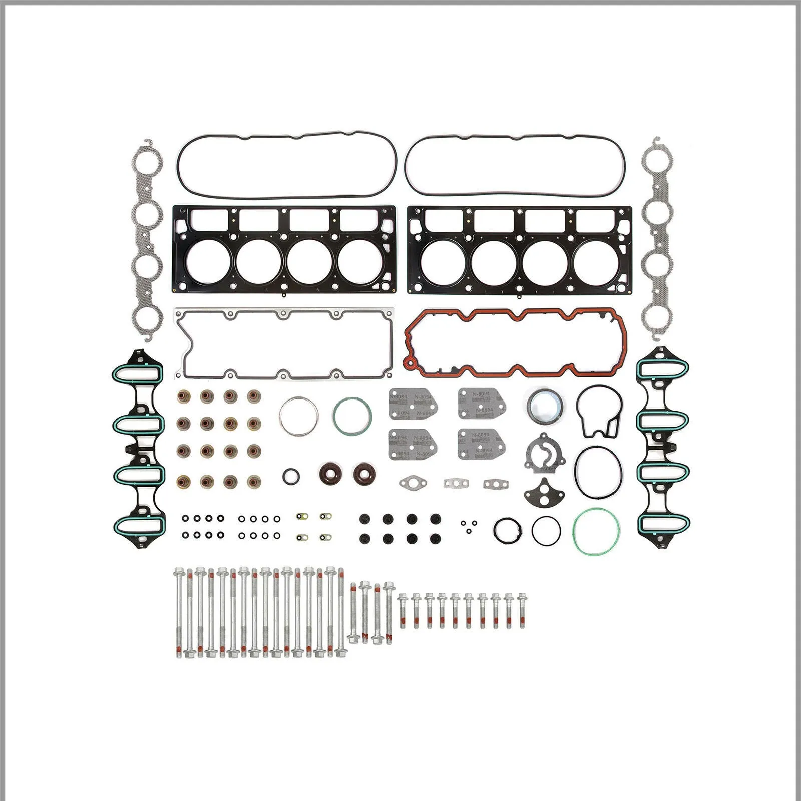 

Для 04-09 Chevrolet GMC Buick Cadillac 5.3L 4.8L OHV комплект уплотнительных головок болтов