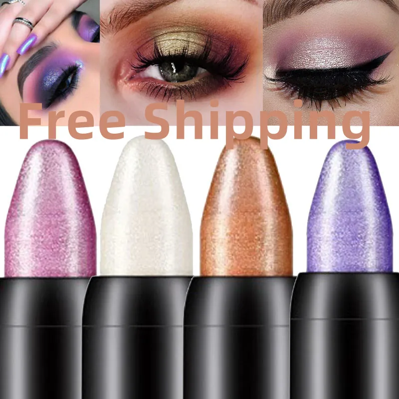 

Free Shipping Pearl Silk Eye Shadow Pen Lasting Waterproof and Not Smudged Shiny Pearl 16 Color Eye Shadow Pen