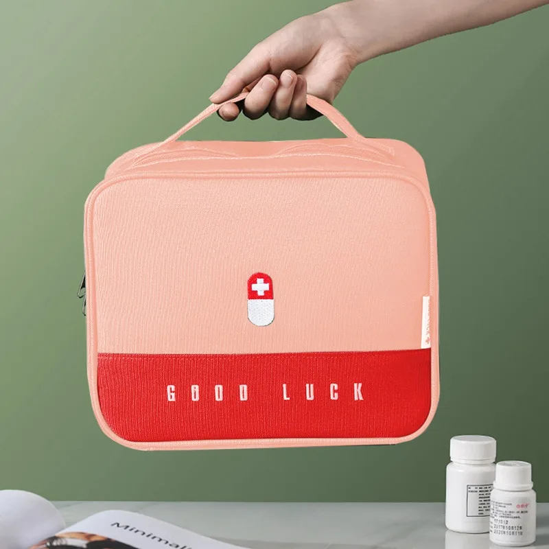 

Thickened Medicine Container Large Pouch First Aid Kit Car for Home Camping Travel Set Survival Kit Storage Box Medicine Bag