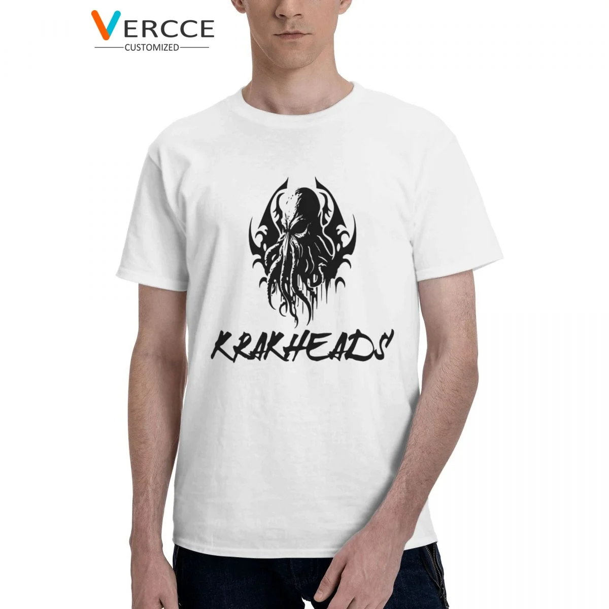 

Черная футболка из хлопка с круглым вырезом для мужчин и женщин