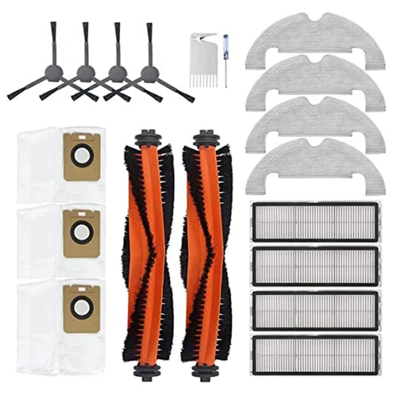 

Accessories For Dreame Bot L10 Plus Vacuum Cleaner Accessories Main Brush Side Brush Dust Bag Filters Spare