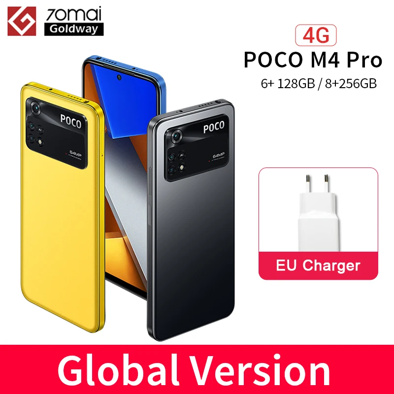 Телефон POCO M4 Pro NFC телефон 6 ГБ ОЗУ 128 Гб ПЗУ/8 256 ПЗУ камера 64 мп AMOLED экран IPS дисплей |